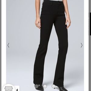 White house black market black jeans curvy fit 10 long